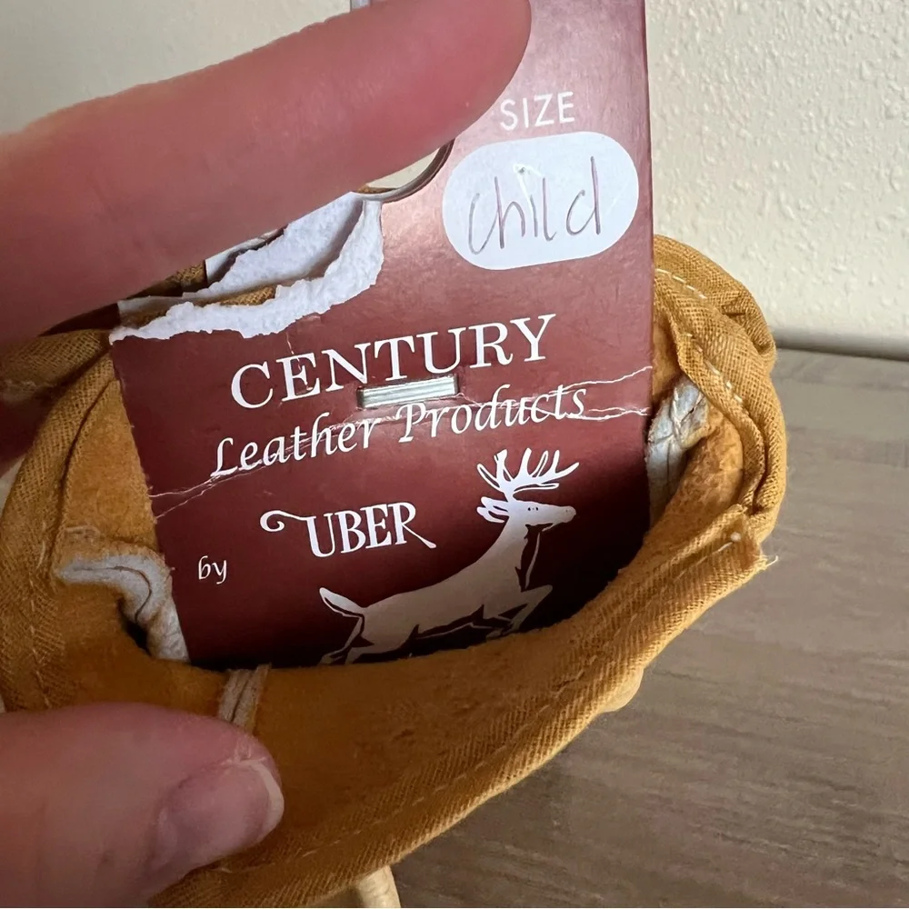 Deerskin Leather Mittens Toddler Youth Size Suede Century Leather Products Uber